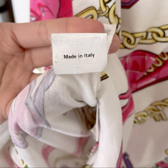 IT 38 logo and chain print Moschino T-shirt - Picture 2 of 3